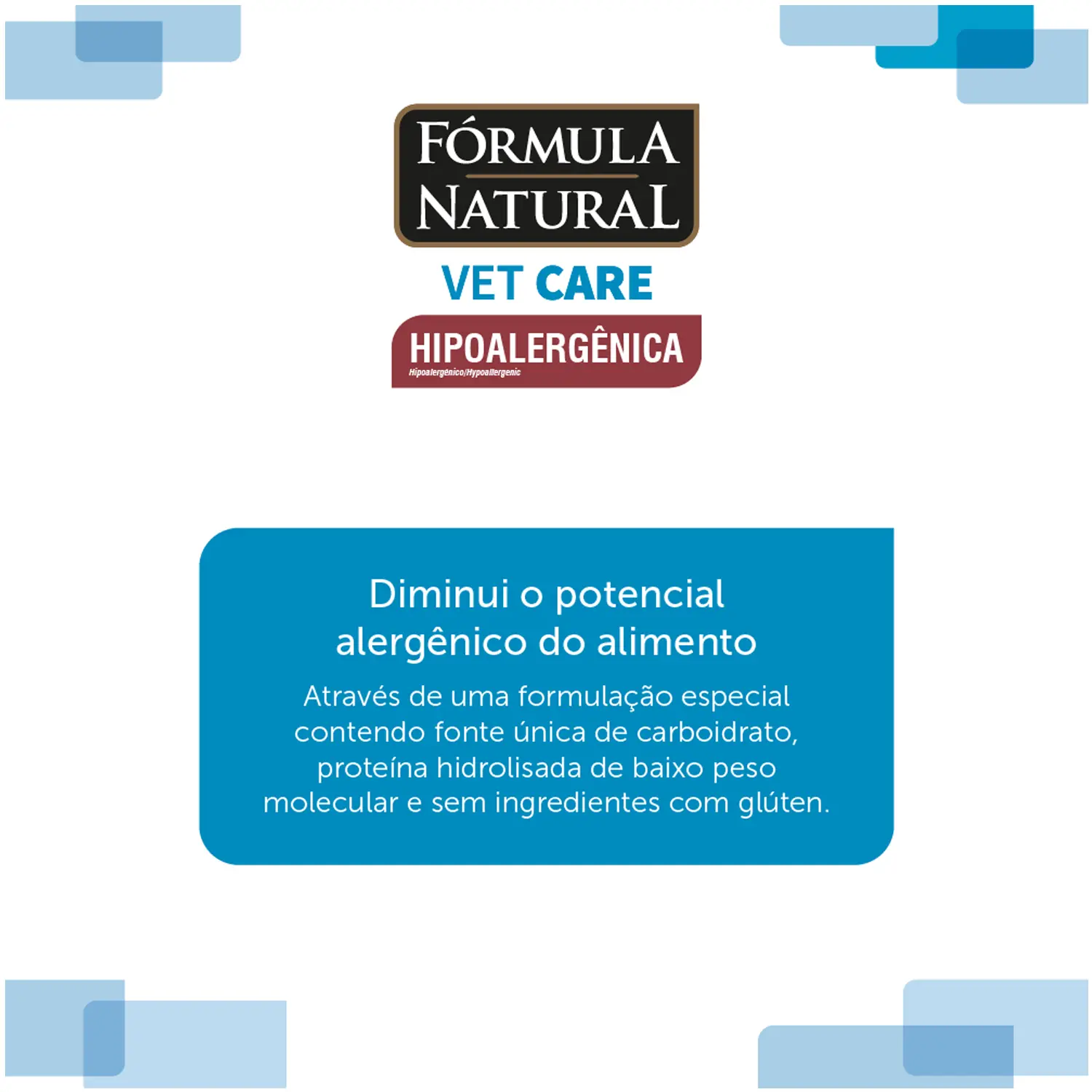 Ração Fórmula Natural Vet Care Hipoalergênica Cães Médio e Grande
